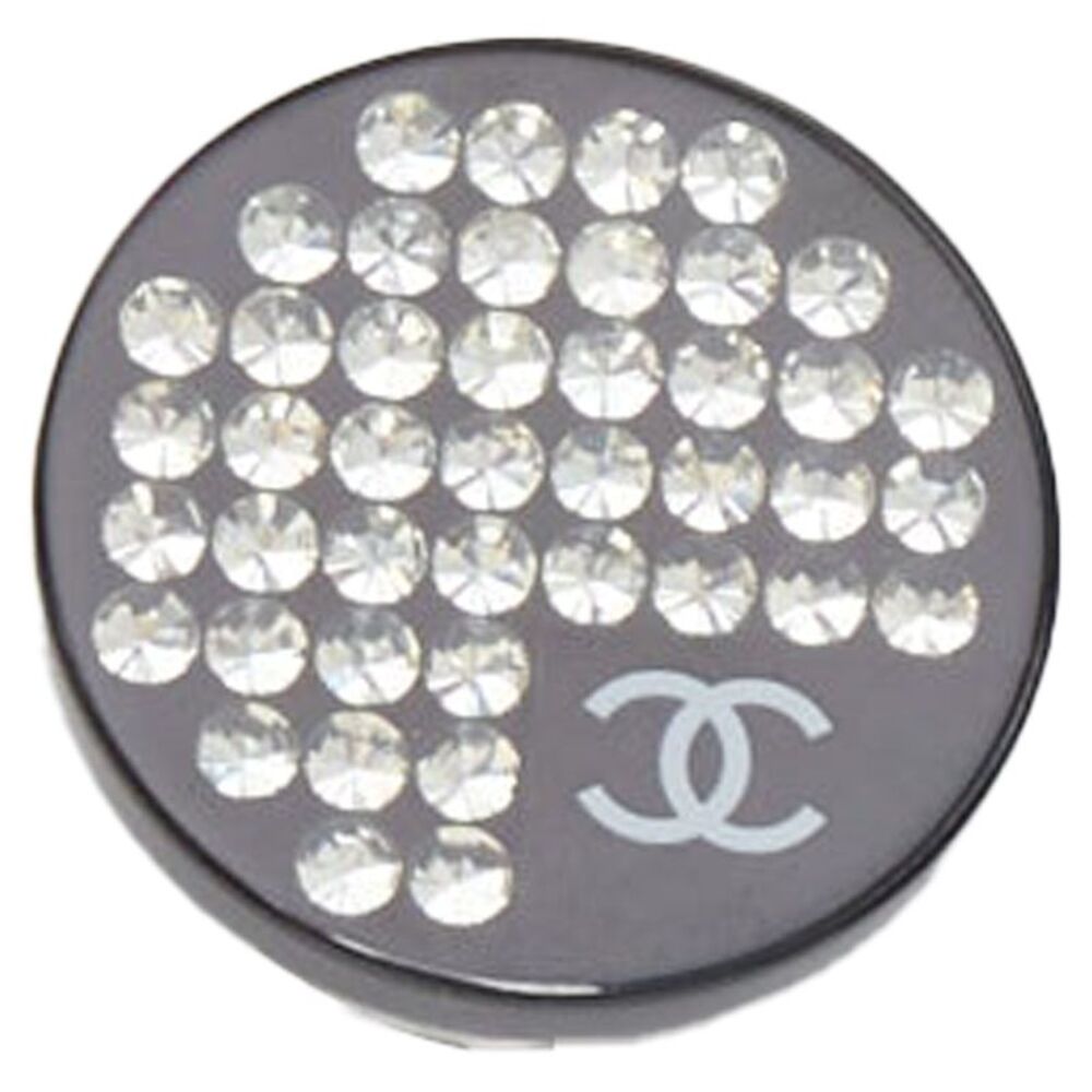 Chanel Rhinestone Logo Pin Brooch - Picture 2 of 3